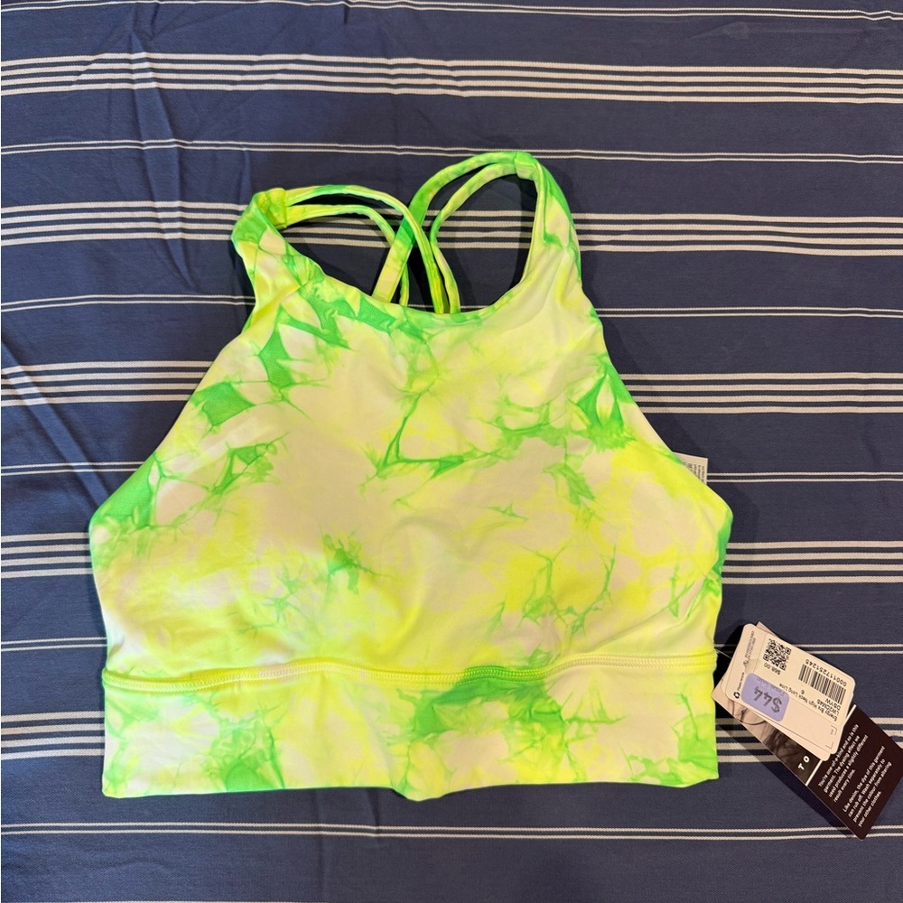 Lululemon Energy Bra High Neck Long Line *Shibori